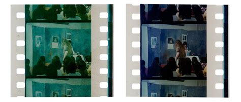 unedited film prints viewed by a director